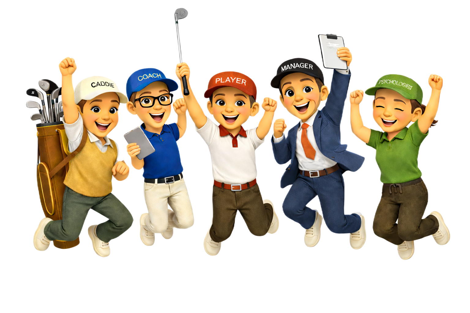 YourGolf365 Team celebration illustration